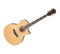 Ibanez AE170 NTR Natural Gloss Top + Red Gloss Guitare folk électro