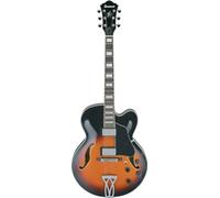 Ibanez AF75BS Guitare électrique acoustique pleine creuse, finition marron Sunburst
