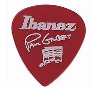 Ibanez B1000PG-CA Lot de 6 médiators Signature Paul Gilbert, 1.0mm, Rouge