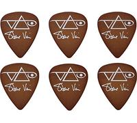 Ibanez B1000SV-BR Lot de 6 médiators Signature Steve Vai, 1.0mm, Marron