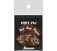 Ibanez B1000SV-BR Lot de 6 médiators Signature Steve Vai, 1.0mm, Marron