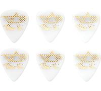 Ibanez B1000SVR-WH Lot de 6 médiators Signature Steve Vai, 1.0mm, Blanc