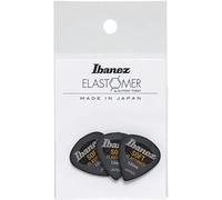 IBANEZ Elastomer Picks Soft Lot de 3 pics en élastomère Noir Hazed