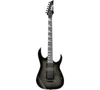 Ibanez GRG320FA-TKS BlackSunburst Guitare électrique transparente - Table en érable flammé/corps en peuplier, manche en érable avec touche Purpleheart, trémolo double verrouillage, micros Infinity R