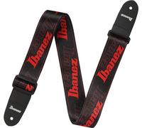 IBANEZ Strap Design Black, Red Ibanez Logos