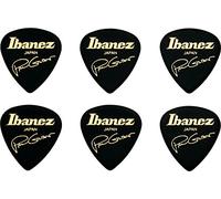 Ibanez B1000PG-BK Lot de 6 médiators Signature Paul Gilbert, 1.0mm, Noir
