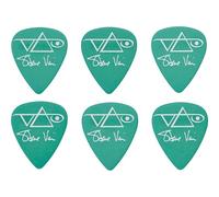 Ibanez médiator B1000SV-GR,Set de 6, signature Steve Vai, vert - Jeu de Médiators