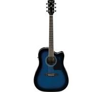 Ibanez Guitare électro-acoustique PF15ECE-TBS Performance Series Trans Blue Burst