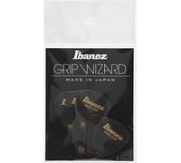 Ibanez PPA14HSGBK Lot de 6 médiators GRIP WIZARD à grip sable, 1.0mm, Noir
