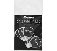Ibanez PPA14HSGWH Lot de 6 médiators GRIP WIZARD à grip sable, 1.0mm, Blanc