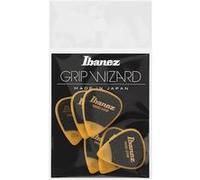 Ibanez PPA14HSGYE - 6 médiators Grip Wizard série Sand Grip jaune - heavy - 1.0mm