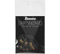 Ibanez PPA16HSG-BK Lot de 6 médiators GRIP WIZARD à grip sable, 1.0mm, Noir