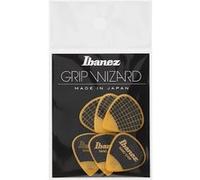 Ibanez PPA16HSGYE - 6 médiators Grip Wizard série Sand Grip jaune - heavy - 1.0mm