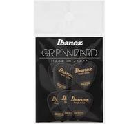 Ibanez PPA16XSGBK - 6 médiators Grip Wizard série Sand Grip noir - extra heavy - 1,2mm