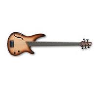 Ibanez SRH505F-NNF - Natural Browned Burst Flat - Basse électrique 5 cordes Fretless