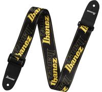 Ibanez Strap Design Black, Yellow Logos