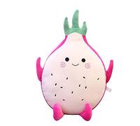 ibasenice 0.38Kg Coussin Peluche Fruit Dragon Jouet Souple Pitaya pour Garçon Fille et Garçon Fille Coussin Douillet et Mignon