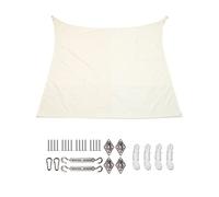 ibasenice 1 Ensemble Bâche Pare Soleil Étanche pour Jardin Protection UV pour Balcon et Cour Complet avec Accessoires pour Extérieur et Piscine