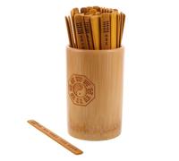 ibasenice 1 Ensemble de bâtonnets divinatoires Chinois : bâtonnets de Bambou et Seau pour la Divination, Accessoires mystiques de Feng Shui et de Yi Jing pour la Maison, Le Temple et Les Pratiques