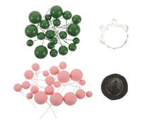 ibasenice 1 Ensemble de décorations pour gâteau Chapeau de Sorcier - Mini Boules de gâteau et Couronne décoratives - Fournitures de fête foraine pour Anniversaire sur Le thème des sorcières,
