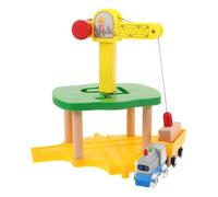 ibasenice 1 Ensemble de Jouets de ferroviaire en Bois, Accessoires d'extension de Voie, modèle de de Jeu STEM éducatif, Accessoire de Train pour garçons