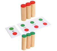 ibasenice 1 Ensemble Éducatif Bois Tube Sonore Montessori pour Développement et Reconnaissance des Sons pour Interaction Parent Garçon Fille et Éveil des Couleurs pour Garçon Fille