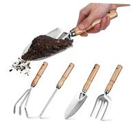 ibasenice 1 Ensemble Ensemble d'outils de Jardin Fournitures de Jardinage bêche Râteau spatule pour Femme jardinière de Jardin pour Femmes Tige de frêne de Mandchourie