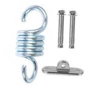 ibasenice 1 Ensemble Kit de Suspension pour Hamac Ensemble Complet Acier Inoxydable avec Ressort et Crochets pour Balançoires et Équipement de Fitness