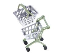 ibasenice 1 Ensemble Panier de Courses Miniature Chariot pour Garçon Fille Accessoire de Maison pour Imagination et Jeu de Rôle