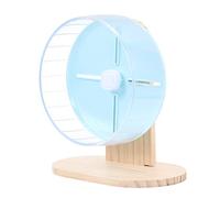 ibasenice 1 Ensemble Roue silencieuse Boules de Hamster Trucs de Hamster Hamsters Roue de Course pour Animaux de Compagnie Accessoires de Hamster en Bois Sky-Blue