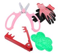 ibasenice 1 Ensemble Set Outils de Jardinage pour Bonsai Kit Gants Ciseaux Outil de Retrait Épines et Pince à Fleur pour des Plantes