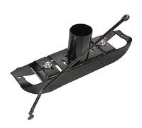 ibasenice 1 Ensemble Uniformiseur d'alimentation poules mangeoire automatique homogénéisateur de nourriture de poulet homogénéisateur de pot de poulet volaille Acier inoxydable Noir