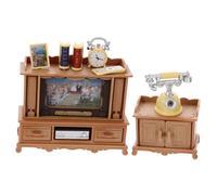 ibasenice 1 Jeu Accessoires De Jardin Miniatures Jouets Poupée Renaître Jolie Décoration De Maison Rétro Meuble Enfant Mobilier De Simulation Mini Télévision Plastique