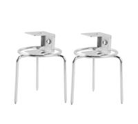 ibasenice 1 Jeu Barbecue Acier Inoxydable pour Rôtir Viande Poisson Stabilité Durabilité Accessoire pour Friteuse À Air Grill 2 Pièces