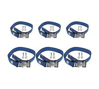 ibasenice 1 jeu de sangles réglables pour échasses - Bandes de fixation robustes pour les jambes avec entretoises et vis - Sangles de rechange pour échasses de plaquiste, idéales pour la peinture