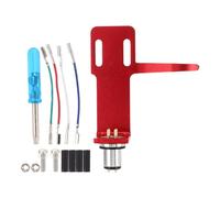 ibasenice 1 Jeu De Têtes De Lecture Universelles Pour Platine Vinyle, Avec Fils Rouges, Support De Cartouche Pour Accessoires De Tourne-disque, Mise À Niveau Du Bras De Lecture Pour