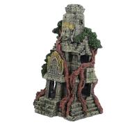 ibasenice 1 Pièce Ornements De Temple Simulés Poisson Cacher Temple Aquarium Statue Accessoires Décoration Aquarium Temple Aquarium Ornements Décorations Ancien Aquarium Ornement Tube Grand