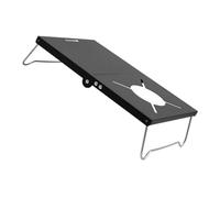 ibasenice 1 Pièce Table de BBQ Table de Camping Extérieure pour Noir Pratique Compacte