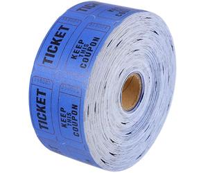 ibasenice 1 Rouleau de Billets de Loterie en Papier Épais Perforés pour Tirages Sort et Événements D'église, Tickets de Tombola Pratiques et Résistants