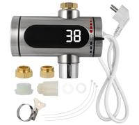 ibasenice 1 Set Robinet de Instantané sans Réservoir Acier Inoxydable avec Affichage Numérique LED Rotatif et Jardin