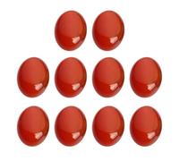 ibasenice 10 Cabochons Ovales en Agate Rouge, Base Plate, pour Création de Bijoux et Artisanat Diy, Accessoires Délicats et Attractifs pour Bijoux et Horlogerie