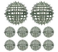ibasenice 10 Cages à Boules topiaires, Support pour sphères topiaires de | Support pour boules de gui, présentoir en plastique pour compositions d'entrée, de porche ou de table.