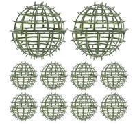 ibasenice 10 Cages à Boules topiaires, Support pour sphères topiaires de | Support pour boules de gui, présentoir en plastique pour compositions d'entrée, de porche ou de table.