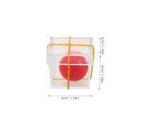 ibasenice 10 Ensembles Trick Ball Prop avec Boîte Transparente Illusion de Balle Traversante pour Spectacle de Scène Accessoire Interactif pour Fête et Animation