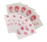ibasenice 10 Feuilles Autocollants Cicatrice Halloween Réalistes 3d en Métal, Adhérence Peau Douce Réutilisable, Accessoires de Maquillage pour Farces et Soirées Bar Adultes et Garçon et