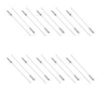 ibasenice 10 Paires D’Embouts de Branches de Lunettes Transparents Antidérapants pour Montures Métal - Manchons de Rechange Universels pour Entretien et Réparation - Kit Confortable et