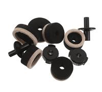 ibasenice 10 Pièces Accessoires D’assemblage pour Cymbales Noirs, Kit Complet Feutres et Plastique, Installation Rapide pour Supports et Porte-cymbales