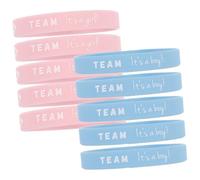 ibasenice 10 Pièces bracelet révélateur de genre les fournitures de fête bébé révèle des idées de de bébé bracelet bébé Gel de silice