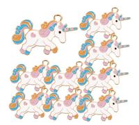 ibasenice 10 pièces Breloques Métal Licorne pour Création Bijoux DIY Charms Inoxydables pour Bracelets Colliers Porte-clés Accessoires Personnalisés