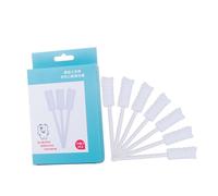ibasenice 10 pièces Brosses Buccales Nettoyantes Absorbantes pour Garçon Fille Nettoyage Simple et Sûr Bouche Adaptées Garçon Fille Soins Buccaux Pratiques 10 pcs/boîte blanc